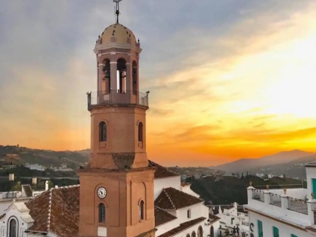 Competa church tower